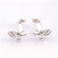 Orecchini Domar Gioielli Donna Orecchini perle argento 925 in Argento Cubic Zirconia EPB119680